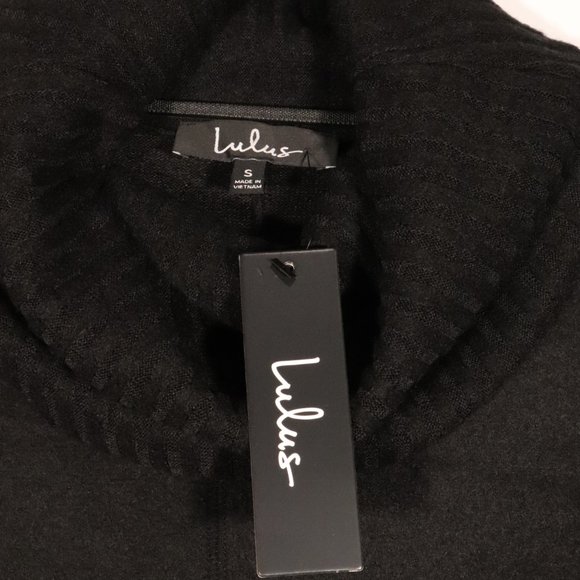 NWT Lulus Autumn Daze Cowl Neck Tunic in Black - Picture 14 of 15